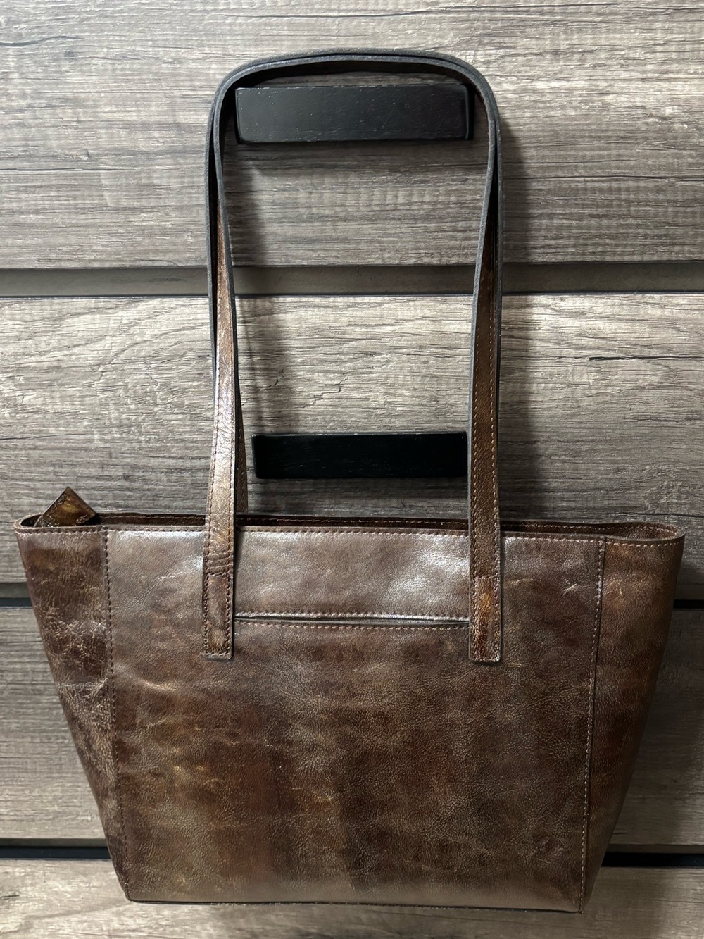 Patricia Nash Brown and Turquoise Tooled Floral Tote - Picture 6 of 10